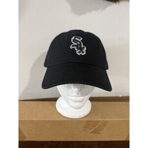 MLB Chicago White Sox 47 Brand Clean Up Strapback Adjustable Dad Hat OSFA Black